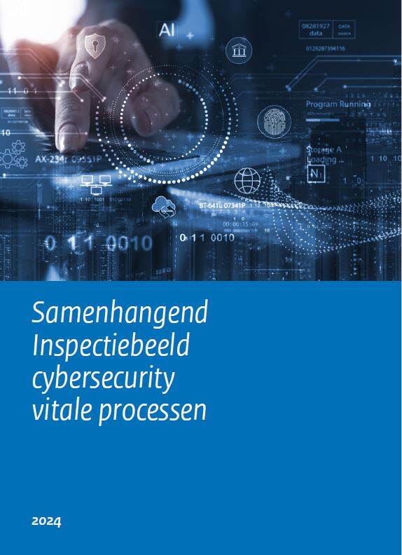 Voorplaat van het document Samenhangend Inspectiebeeld cybersecurity 2024